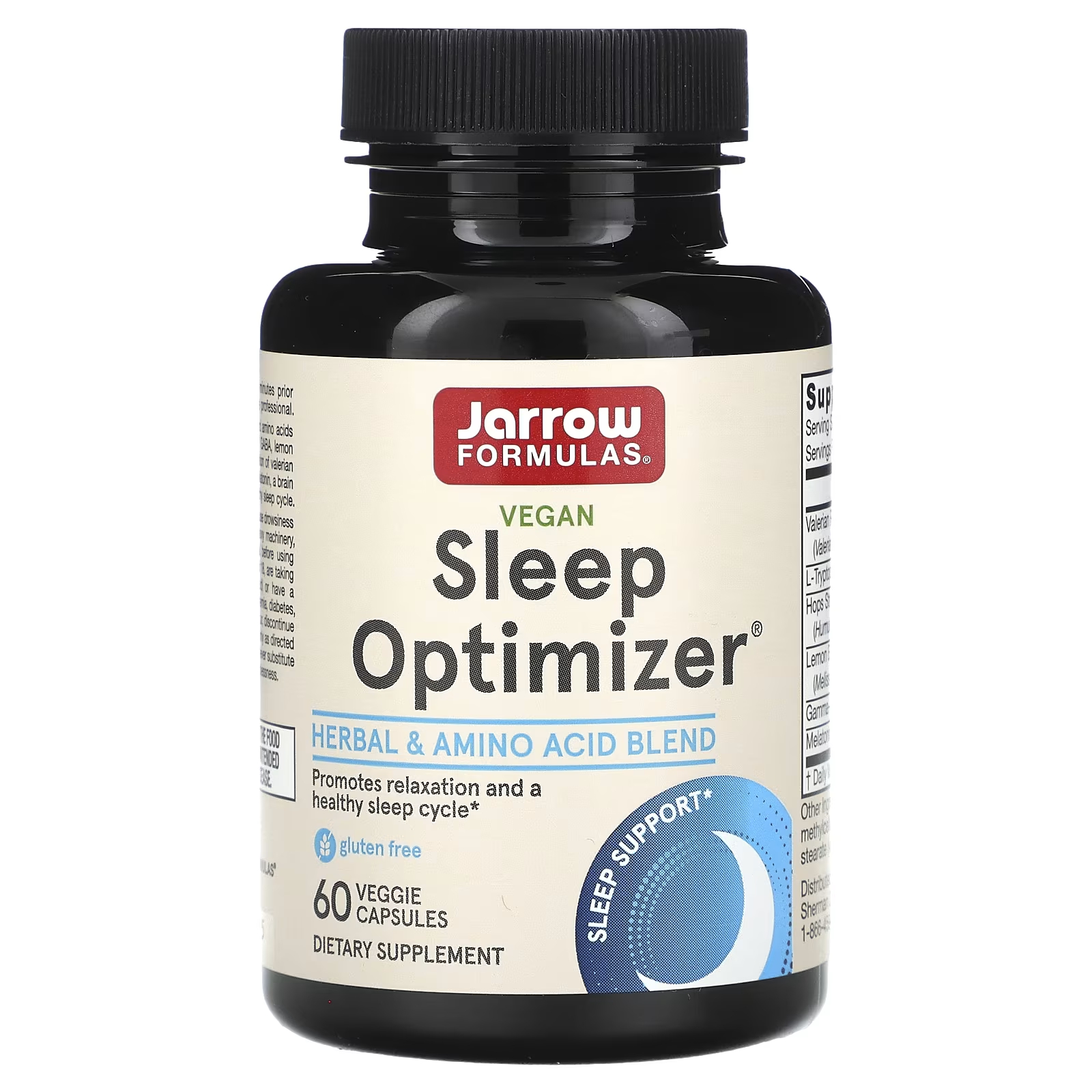 Пищевая добавка Jarrow Formulas оптимизатор сна, 60 растительных капсул