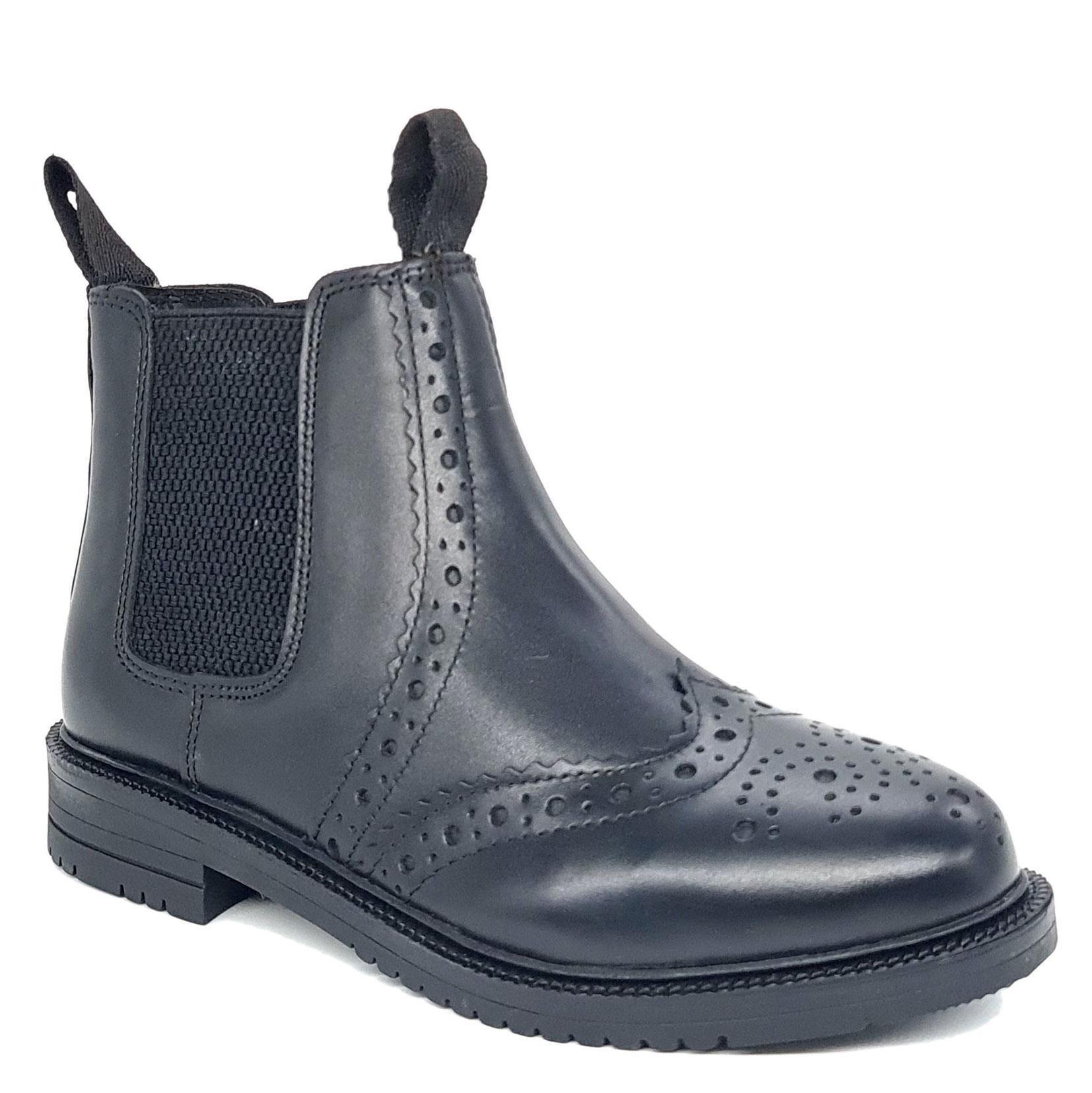 Кожаные ботинки челси с эффектом броги Peckham Frank James, черный кожаные ботинки челси с эффектом броги cheltenham frank james коричневый