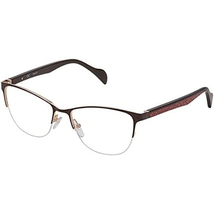 Tous VTO365-08LH Блестящие коричневые квадратные женские металлические очки