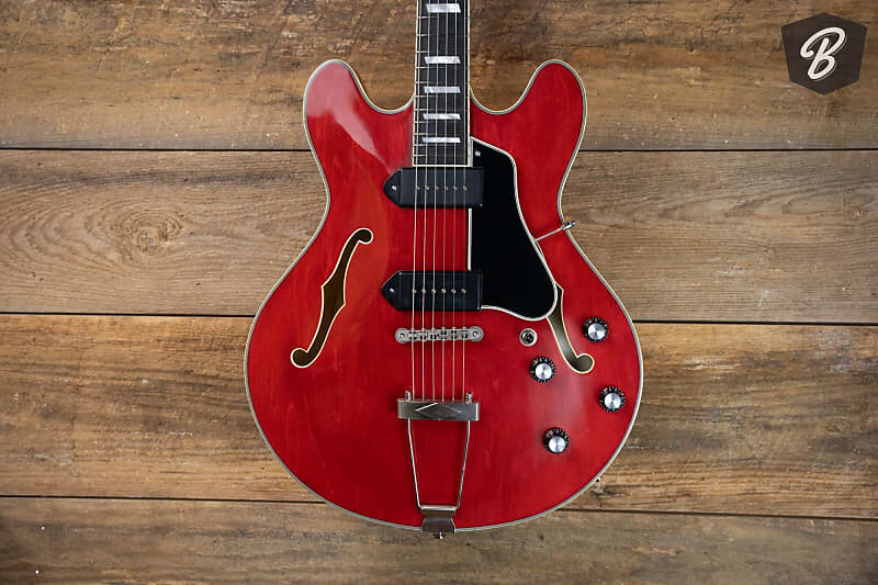 

Электрогитара Eastman T64/TV-T-RD Thinline Electric Antique Red w/ Trapeze