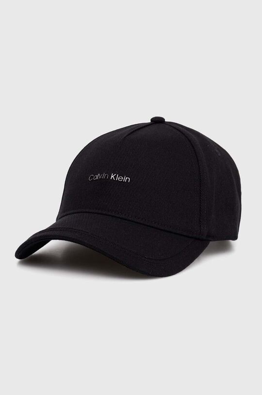 

Хлопковая бейсболка Calvin Klein, черный