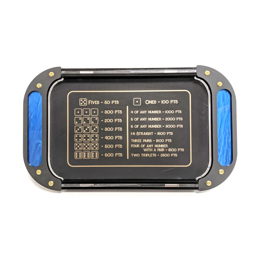 

Лоток для игральных костей Omega с подсчетом очков Farkle — симфонический синий, Dice Trays (C4 Labs)