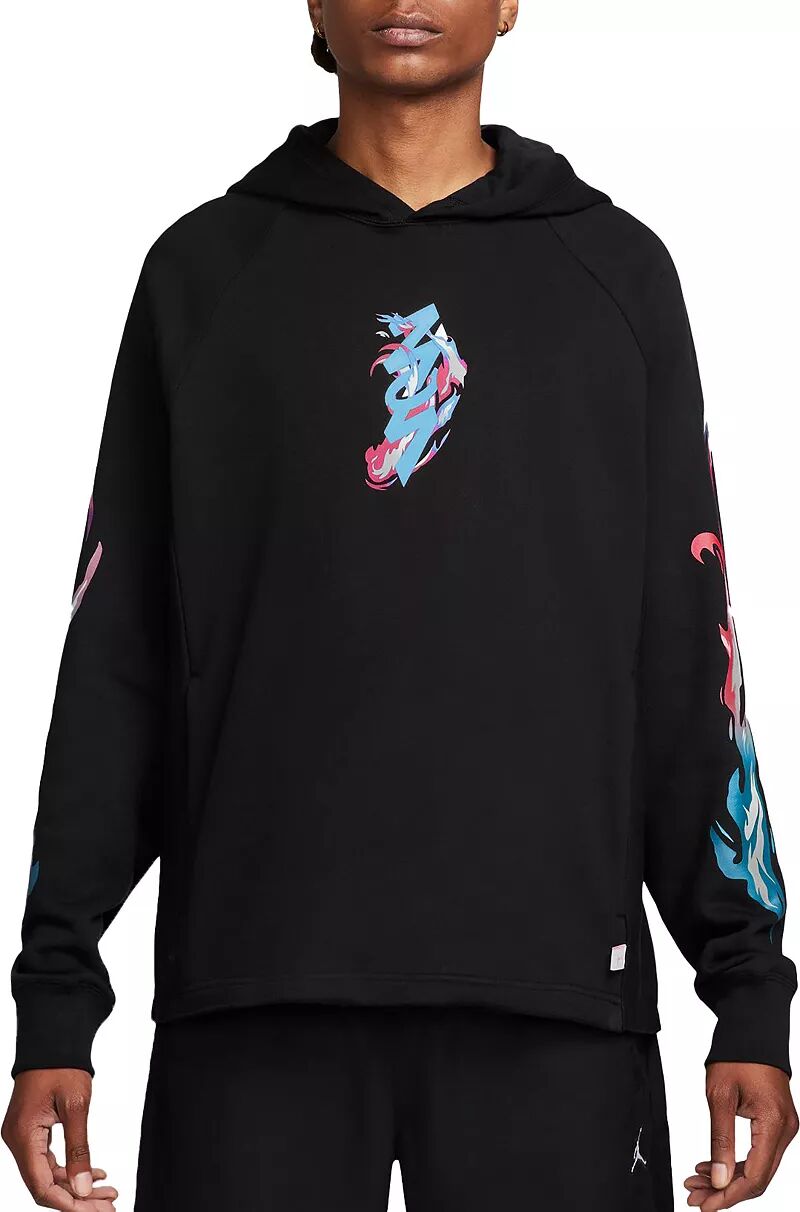 цена Мужской флисовый пуловер с капюшоном Jordan Zion, черный