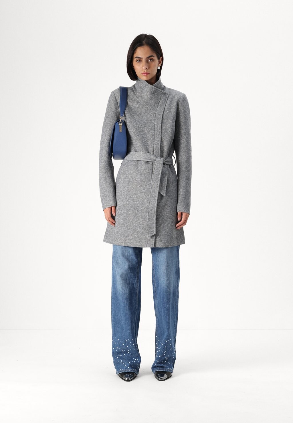 

Классическое пальто ONLELLI LIGHT COAT ONLY Tall, цвет Mottled Light Grey