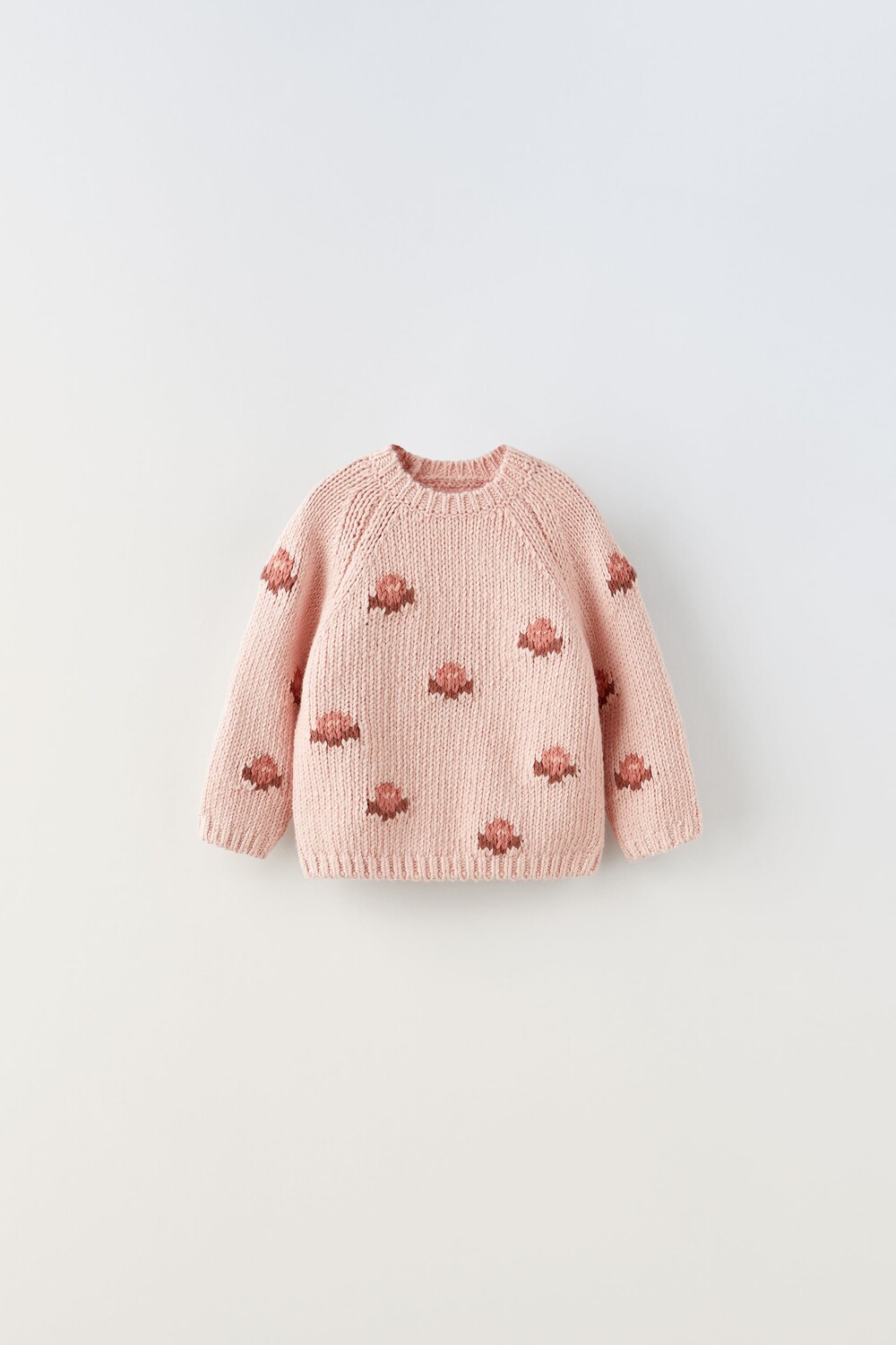 

Свитер с цветами Zara, розовый