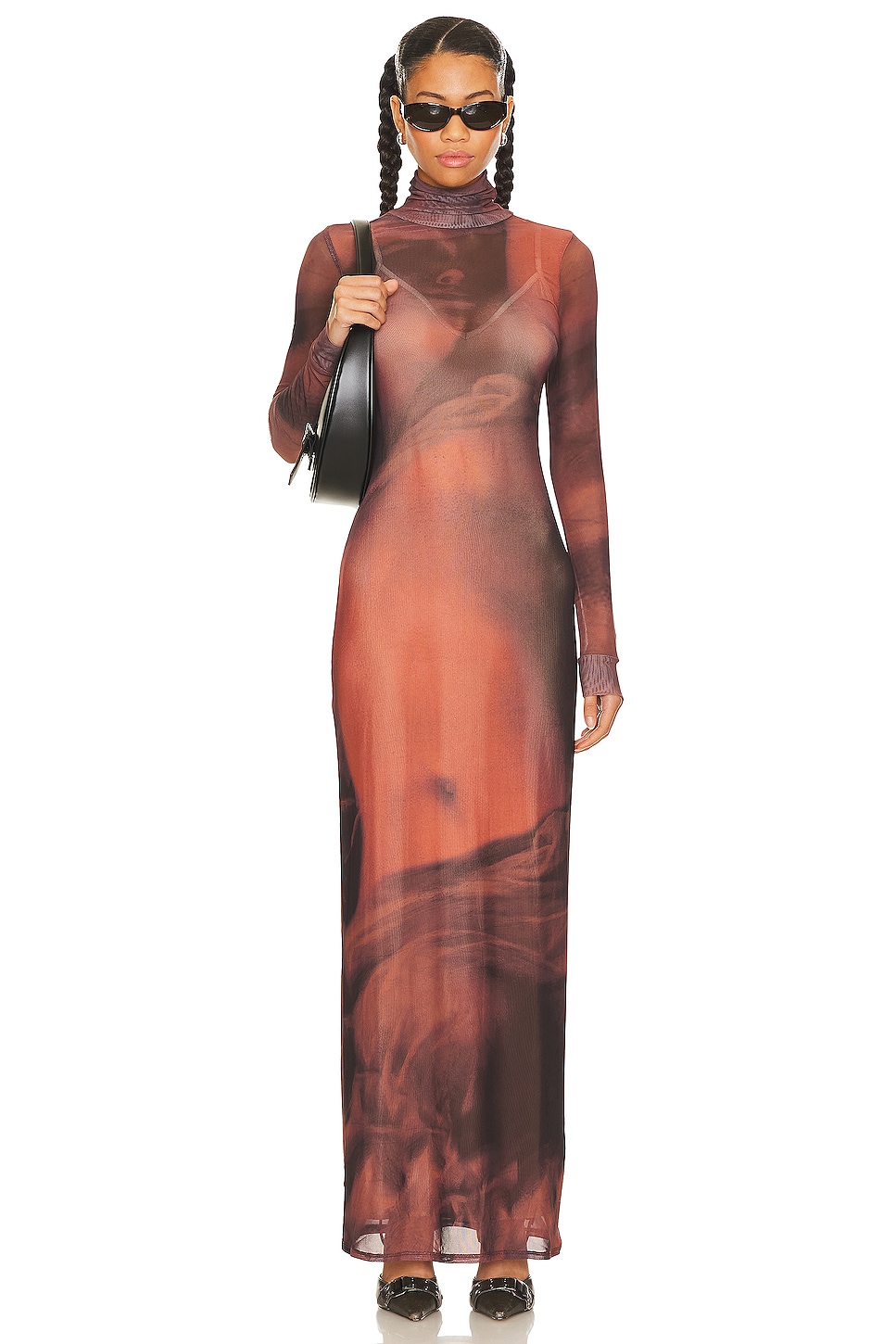 цена Платье макси AFRM Billie, цвет Sienna Portrait