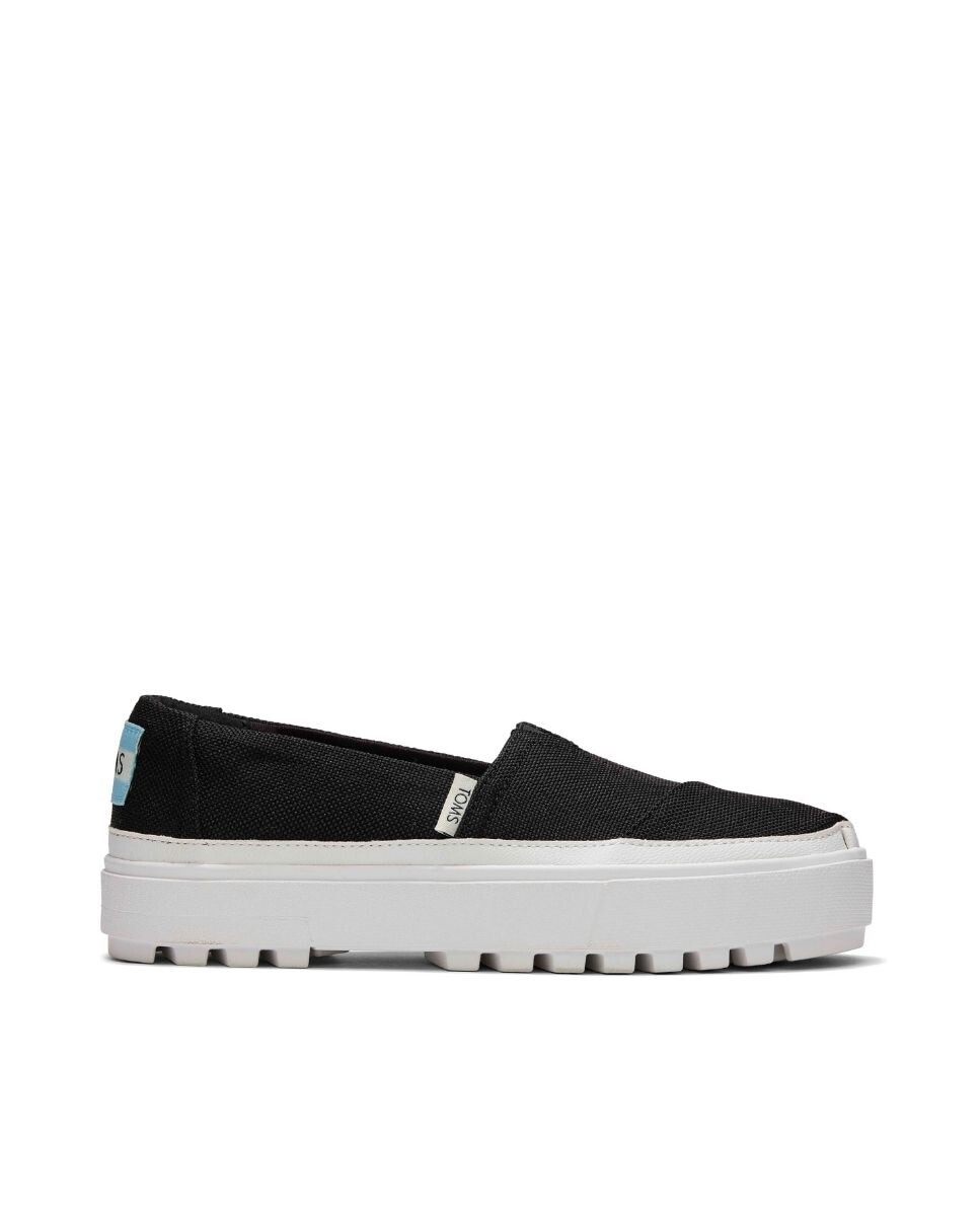 

Женские кеды на шнуровке черного цвета Toms, черный