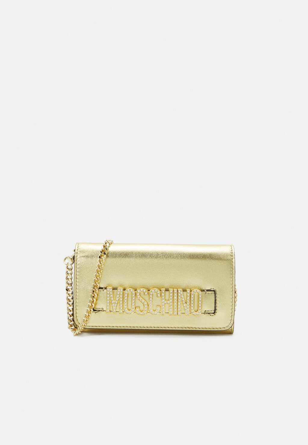 

Кошелек КОШЕЛЕК СО СТРАССАМИ С надписью MOSCHINO, золото