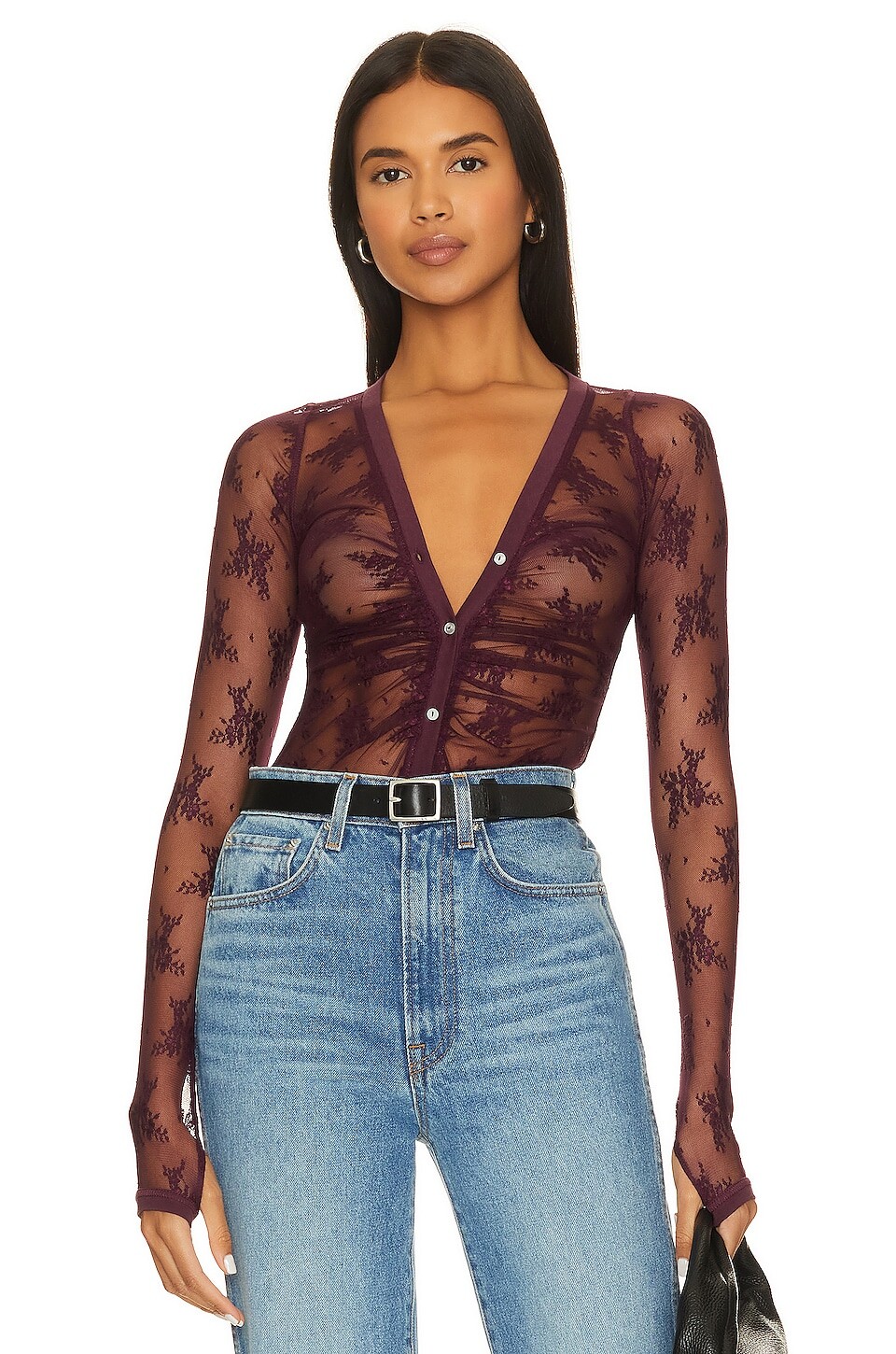 

Боди Free People x Intimately FP Light Year In Precious Wine, цвет Precious Wine