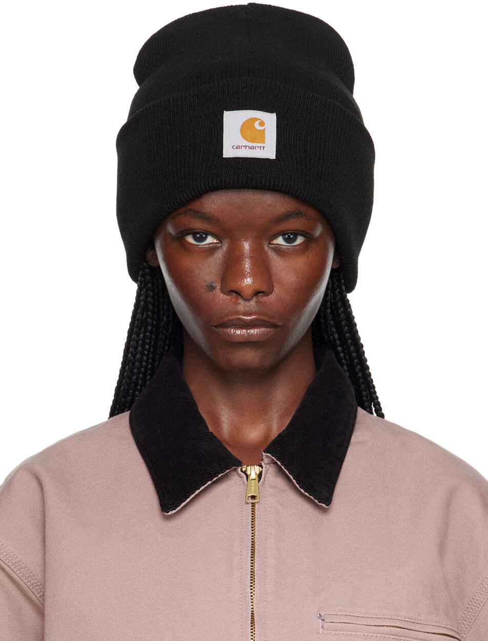 

Черная шапка с часами Carhartt Work In Progress
