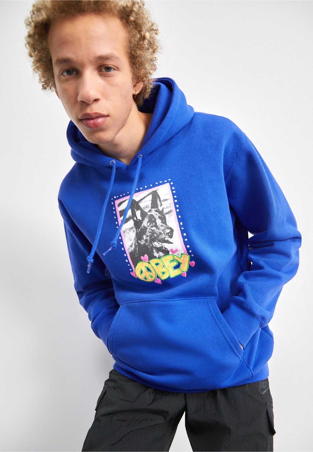 Толстовка OBEY PEACE DOG Obey Clothing, цвет surf blue