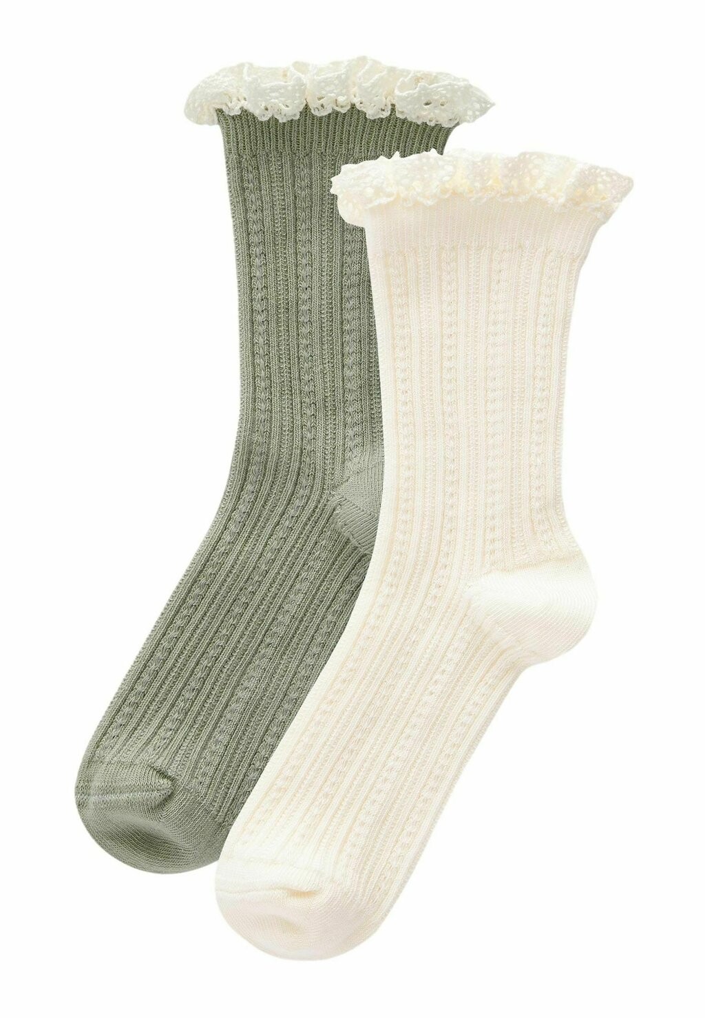 

Носки RICH RUFFLE FRILL 2 PACK Next, цвет cream and green