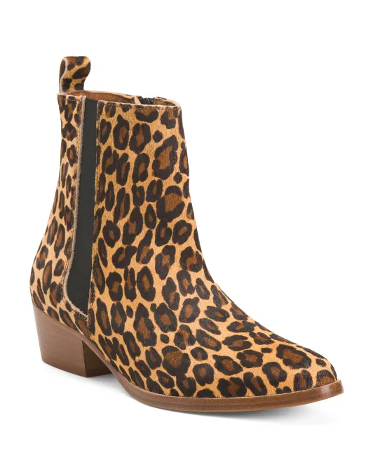 

Ботильоны челси из телячьей кожи Made In Spain Saaj, цвет Leopard