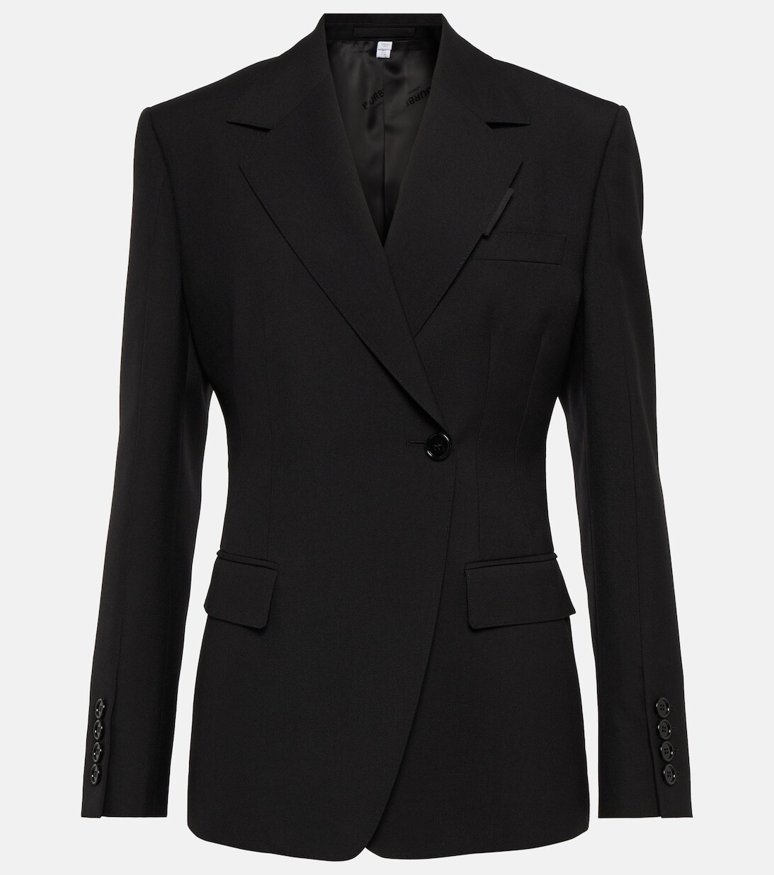 

Шерстяной блейзер BURBERRY, черный