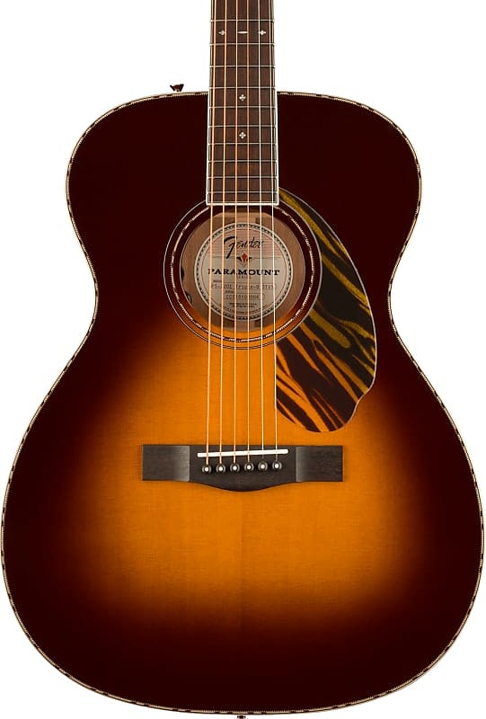 цена Акустическая гитара Fender PO-220E Orchestra Acoustic Guitar. Ovangkol Fingerboard, 3-Color Vintage Sunburst