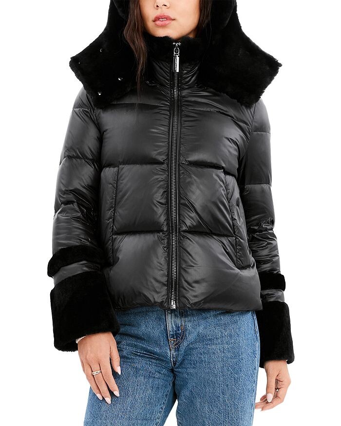 

Куртка Harper Shearling с капюшоном на молнии Dawn Levy, Серый
