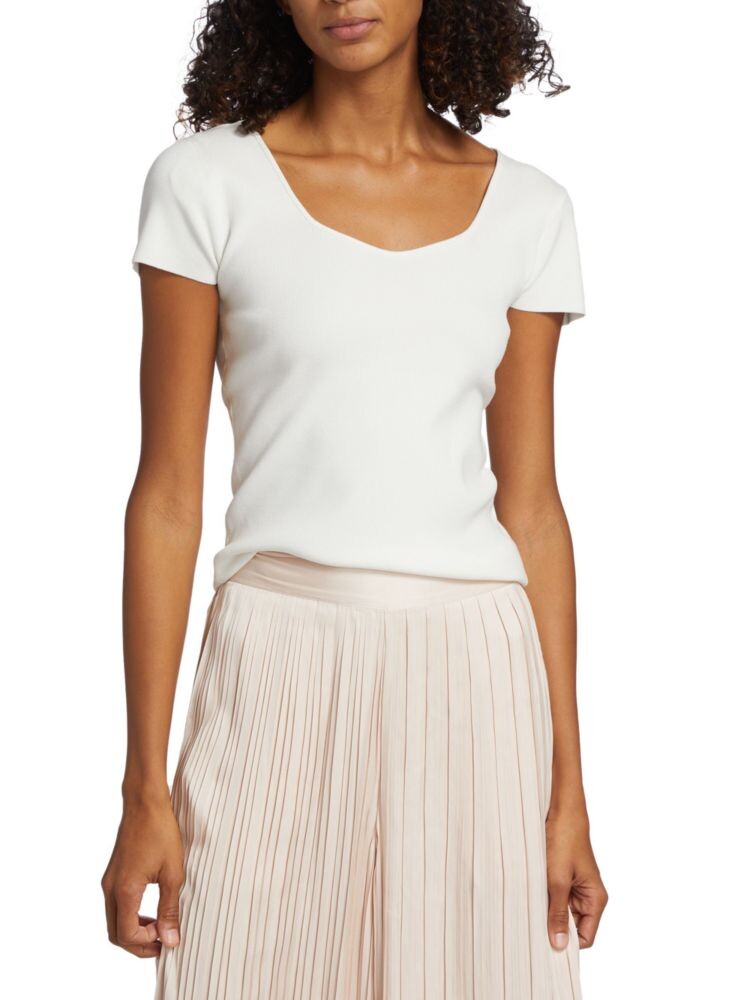 

Топ вязки в рубчик Sweetheart Elie Tahari, цвет Pink Lemonade