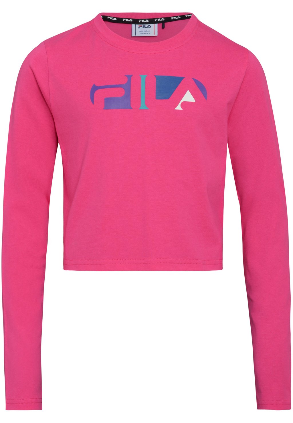 

Футболка с длинным рукавом Apparel Biebern Cropped Fila, цвет fuchsia purple