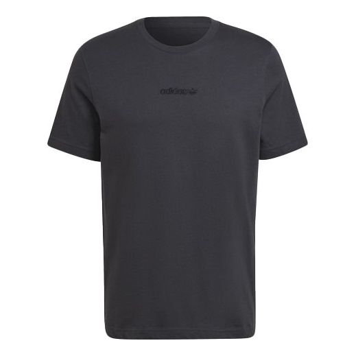 Футболка Men's adidas originals Casual Alphabet Printing Round Neck Short Sleeve Carbon Black T-Shirt, мультиколор