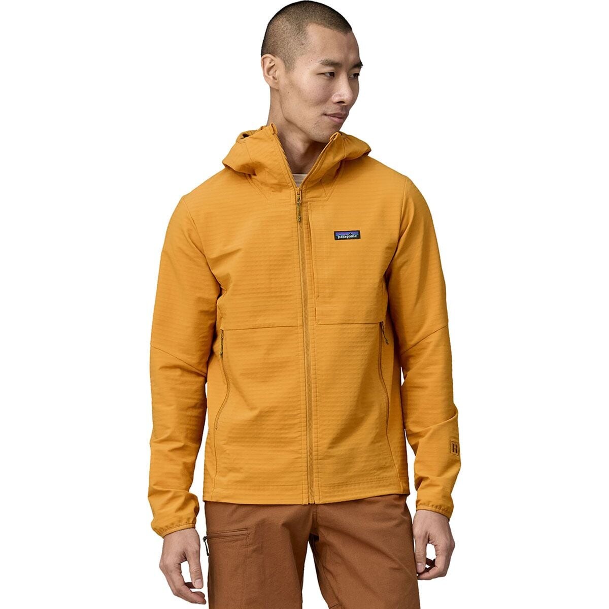 

Флисовая куртка r1 techface с капюшоном Patagonia, желтый