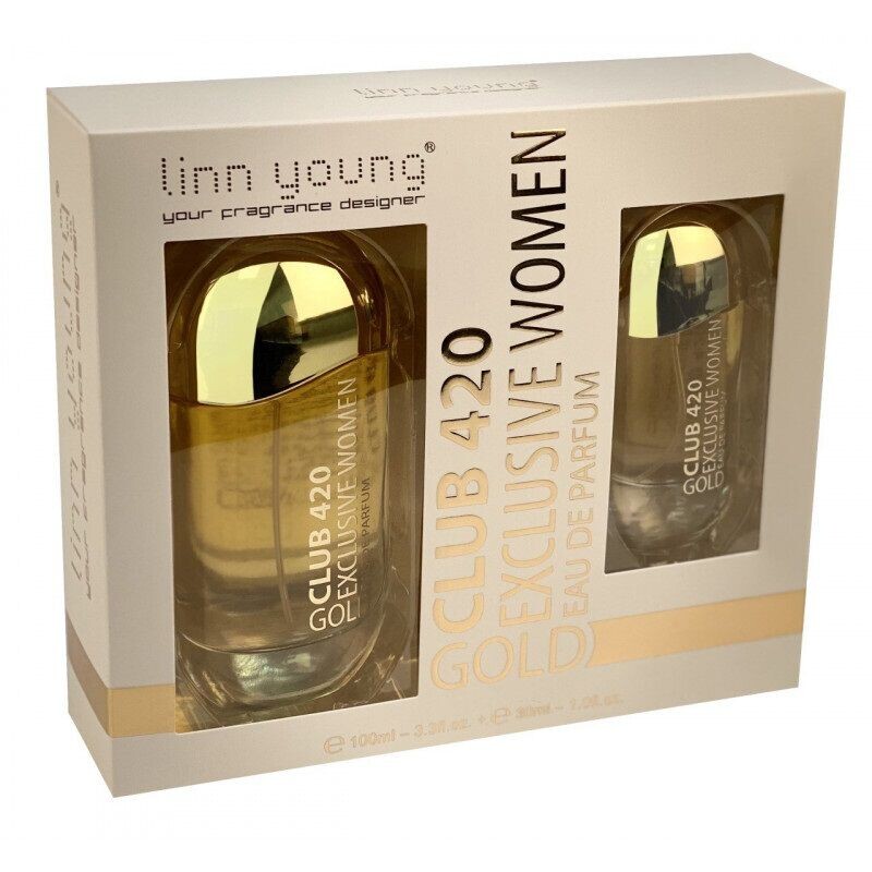 

Набор: женская парфюмированная вода Linn Young Club 420 Gold Exclusive Women, 30 мл