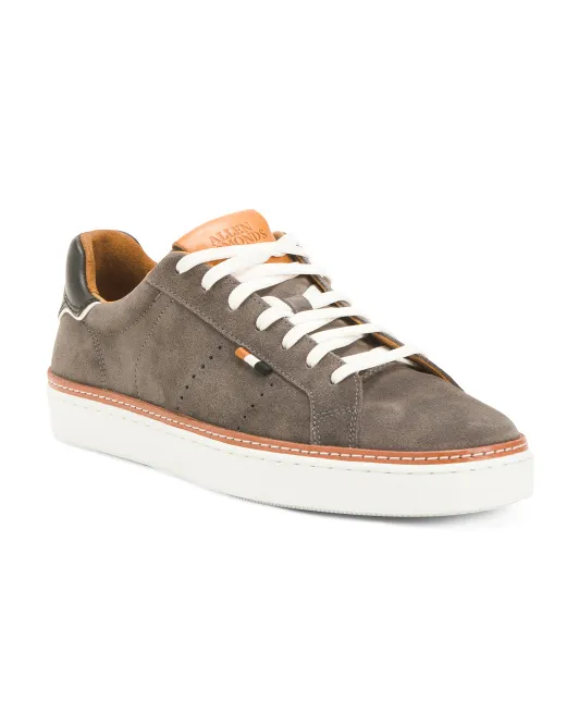 

Мужские замшевые повседневные спортивные кроссовки Allen Edmonds, цвет Magnet