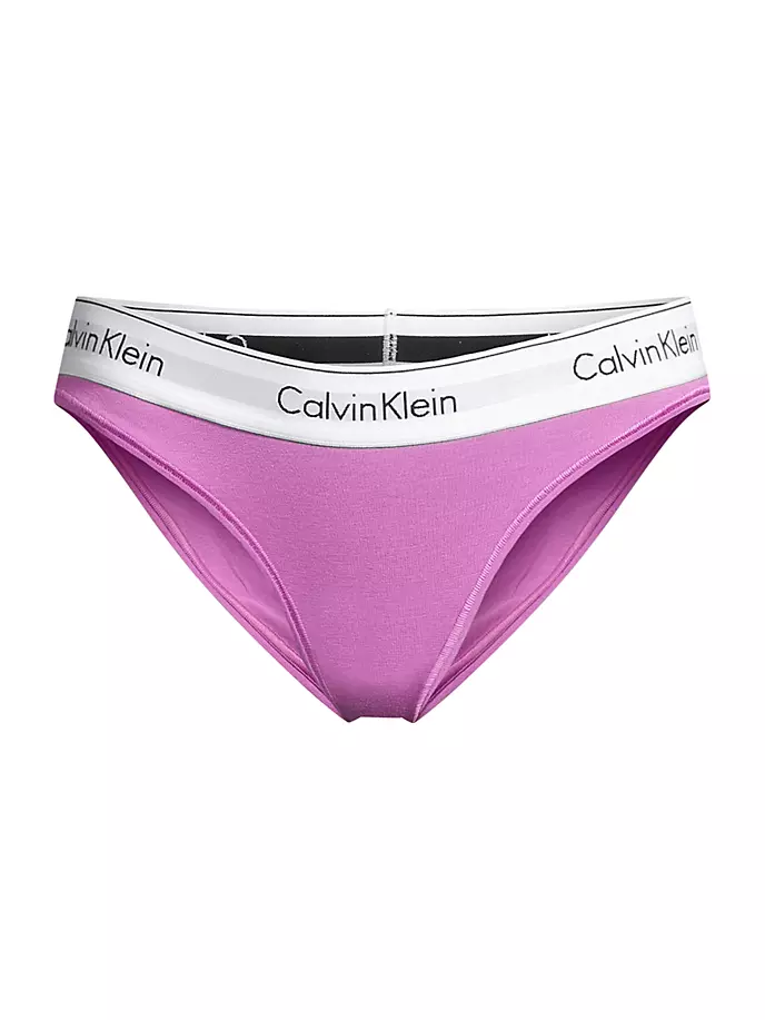 

Современные хлопковые трусы-бикини Calvin Klein, цвет iris orchid