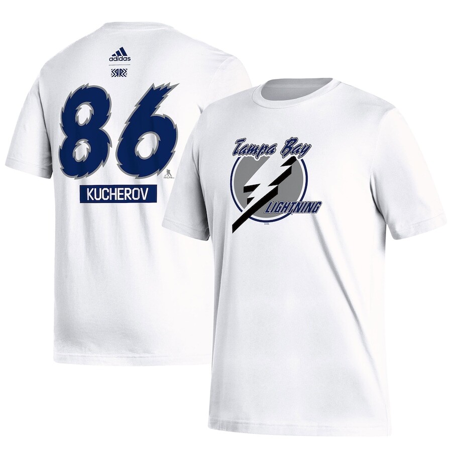 

Футболка с коротким рукавом adidas Tampa Bay Lightning, белый