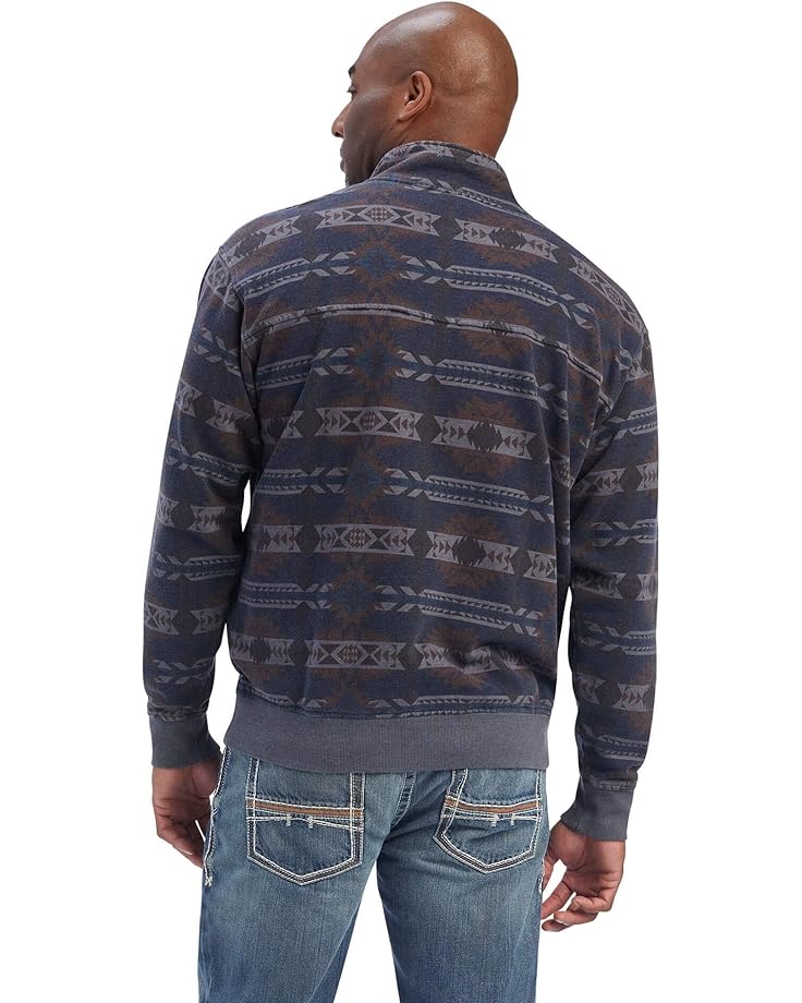 цена Свитер Ariat Printed Overdyed Washed Sweater, цвет Maritime Blue Southwest