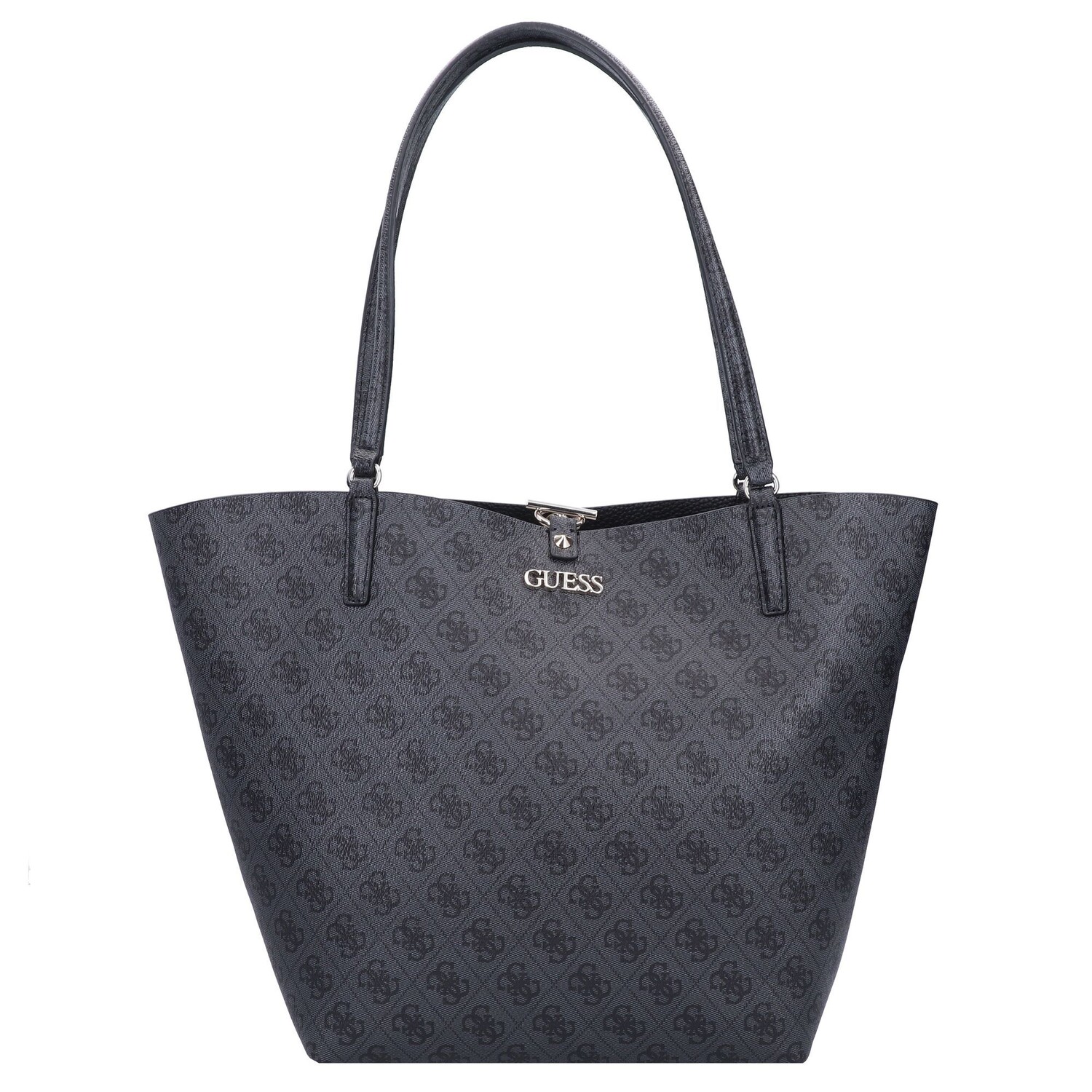 

Сумка шоппер Guess Alby Toggle Tasche 25см, угольно-черный