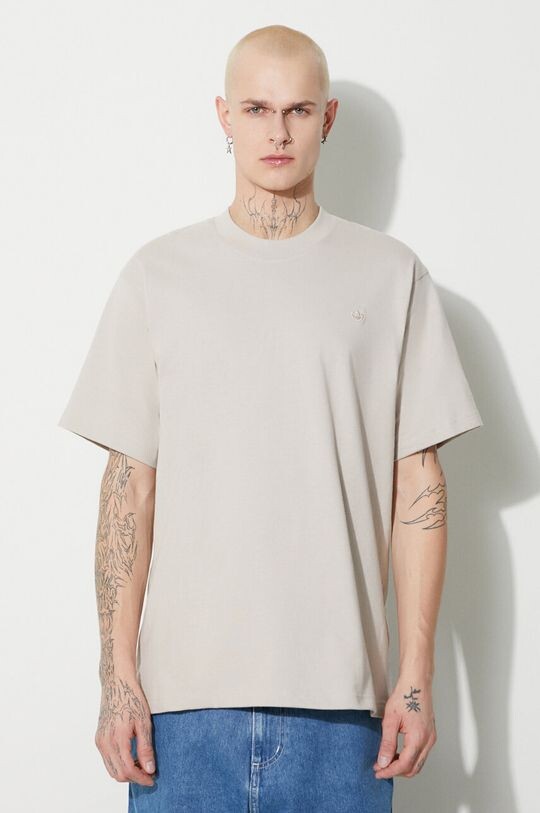 

Хлопковая футболка Adicolor Contempo Tee adidas Originals, бежевый