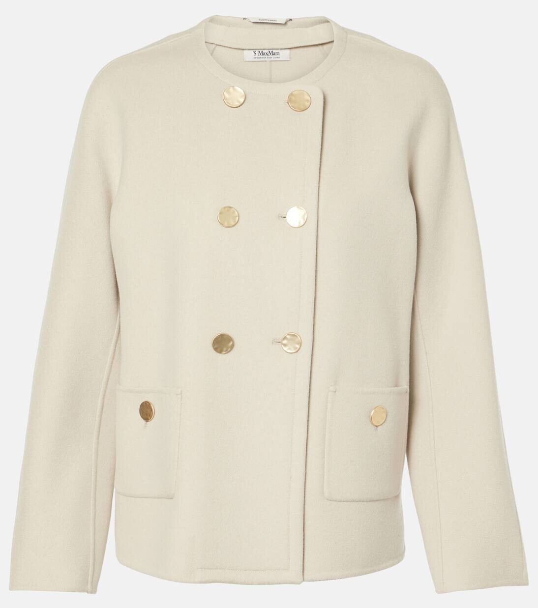 

Бушлат из натуральной шерсти Саманта 'S Max Mara, слоновая кость