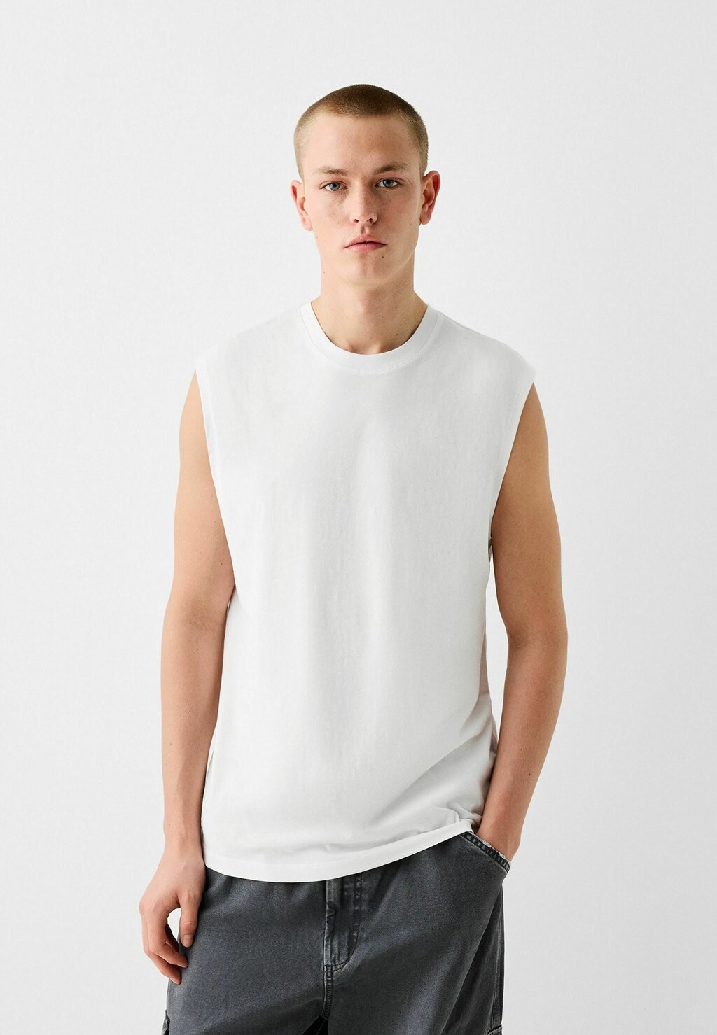 

Топ WORKER Bershka, белый