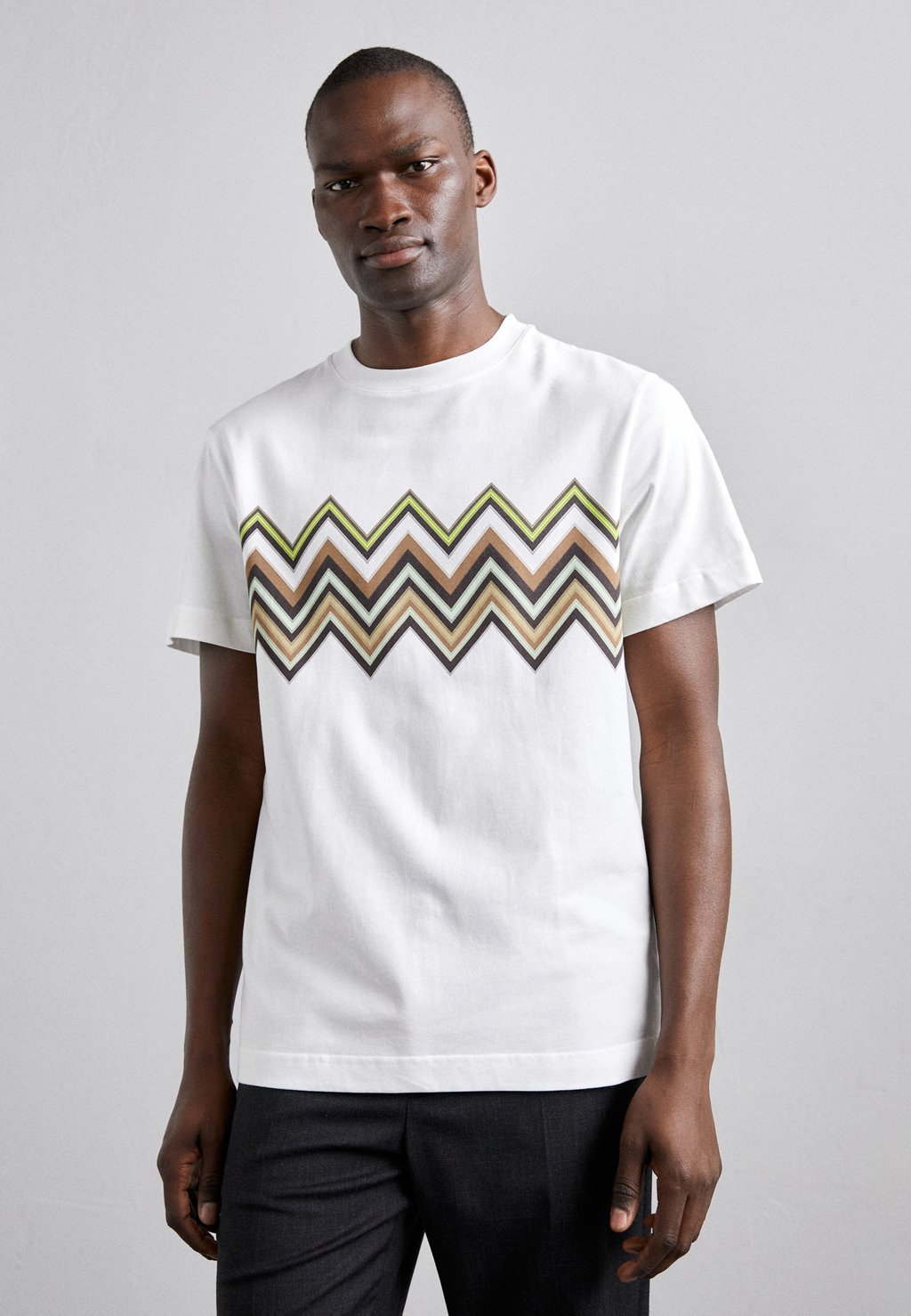 

Футболка с принтом SHORT SLEEVE Missoni, цвет white/green/brown