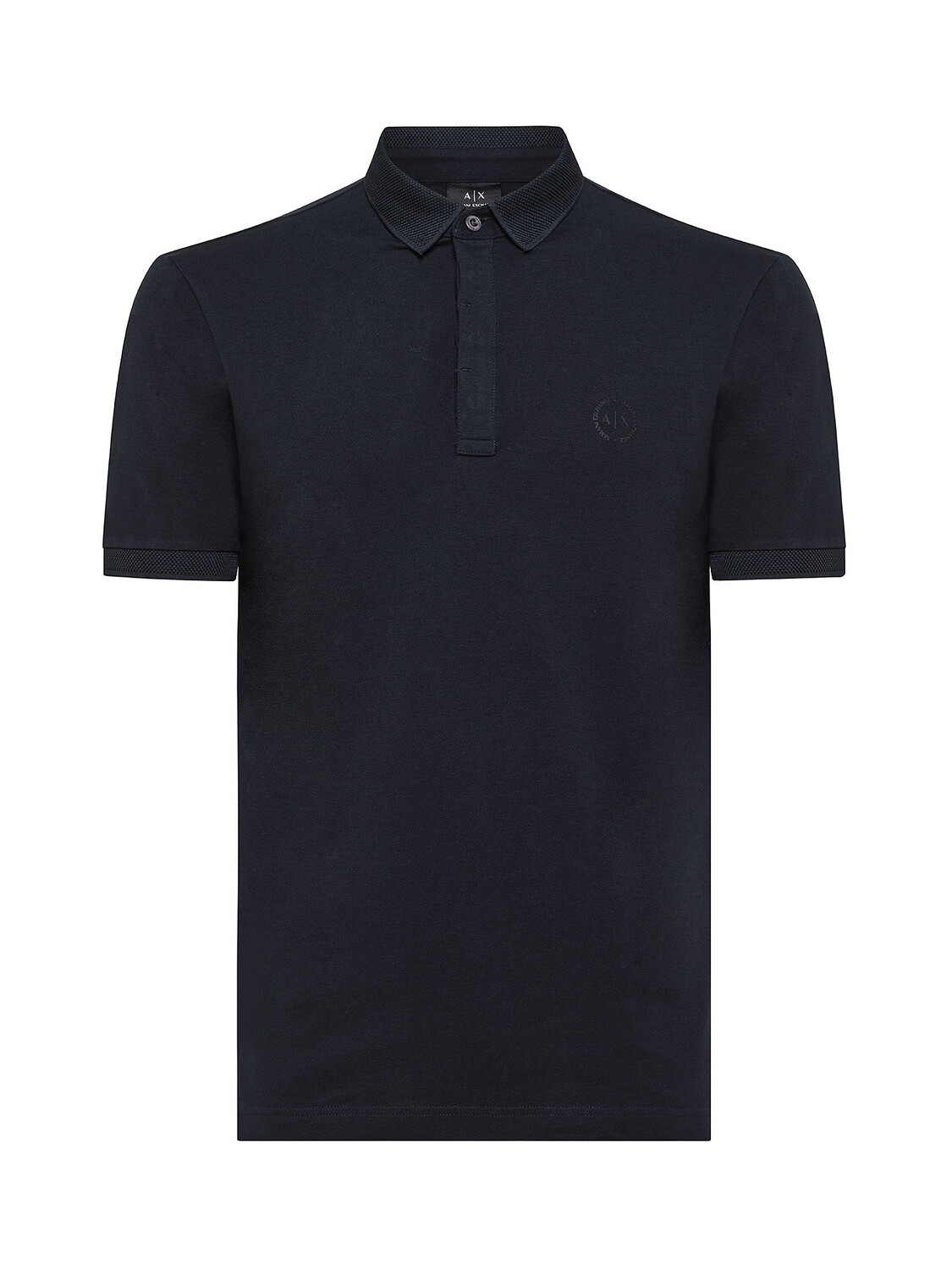 

Стретч-поло Armani Exchange, синий