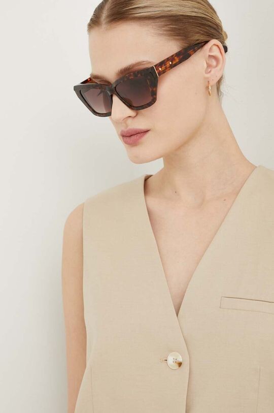 

Солнечные очки AllSaints, коричневый
