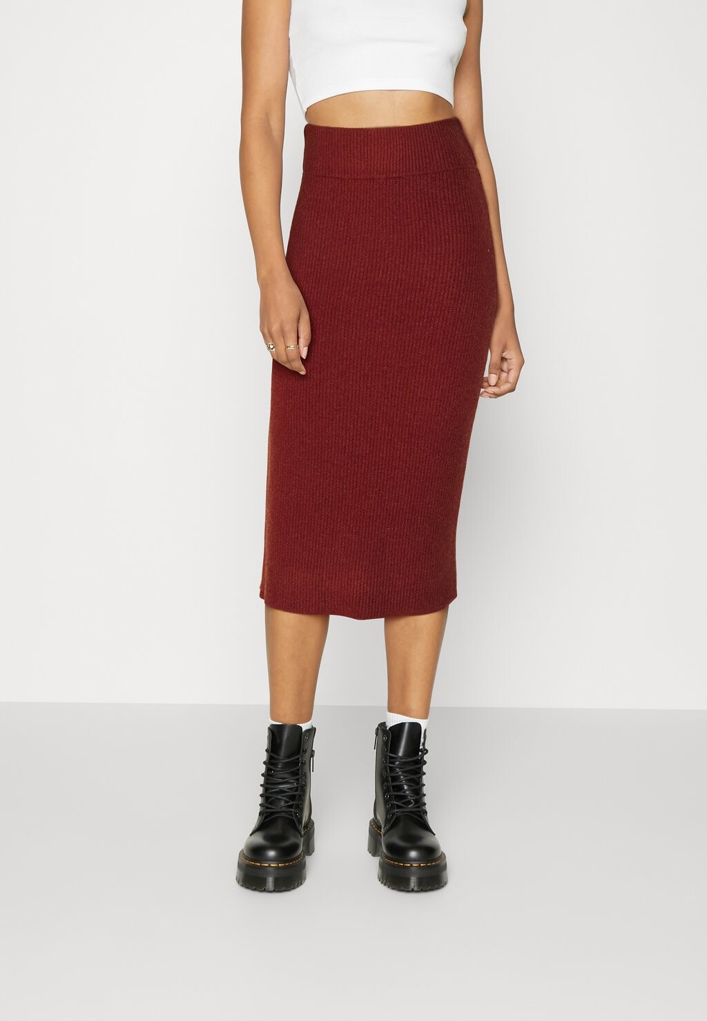 

Юбка VILA VIRIL PENCIL SKIRT, цвет fired brick