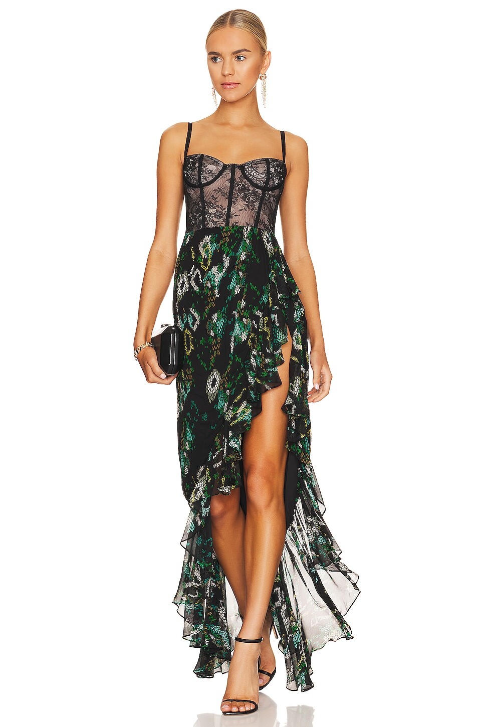 

Платье Katie May Senorita Gown, цвет Black &Teal Snake