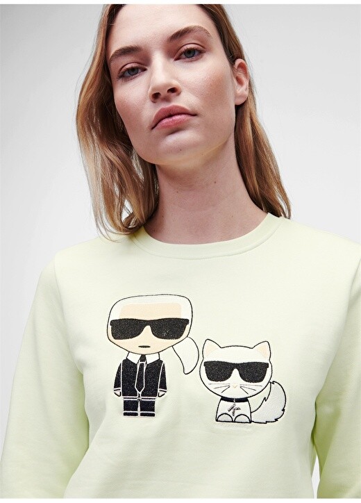 

Женская толстовка с круглым вырезом стандартного кроя Karl Lagerfeld
