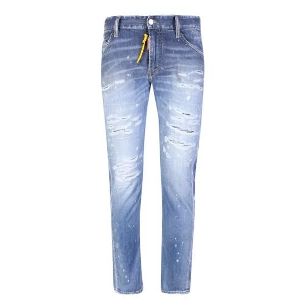 

Джинсы light blue sexy twist distressed jeans Dsquared2, мультиколор