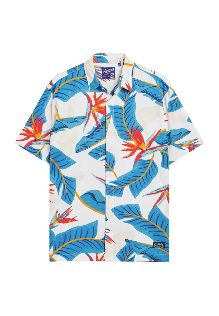 

Рубашка Superdry Comfort fit Button Up Hawaiian Resort, белый