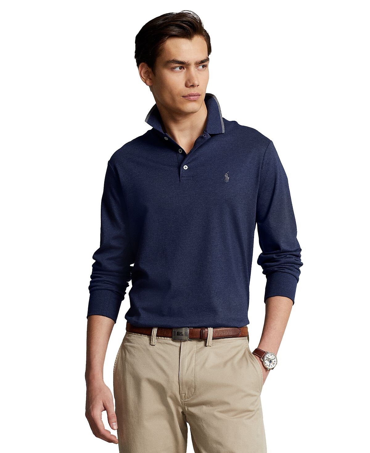 

Мужская рубашка поло классического кроя из мягкого хлопка Polo Ralph Lauren