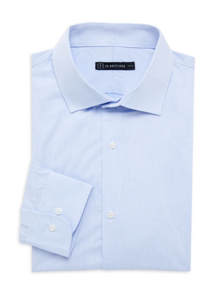 

Классическая рубашка из ромбовидной ткани Jb Britches, цвет Light Blue