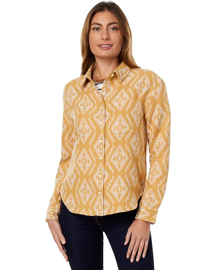 Рубашка Pendleton Long Beach Chamois Shirt, цвет Curry/Brown Sugar