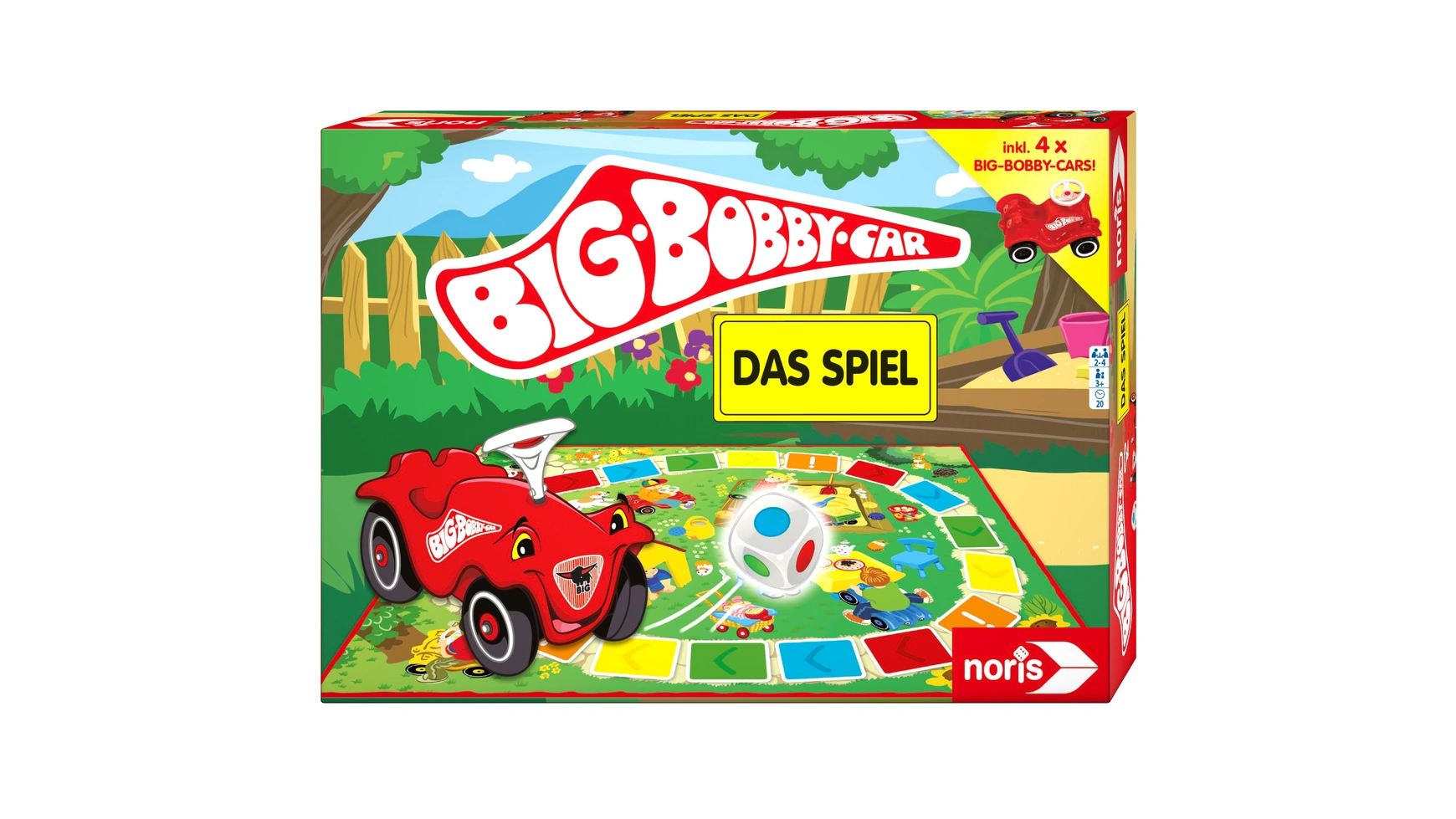 big прицеп bobby car красный Big bobby car игра Noris Spiele