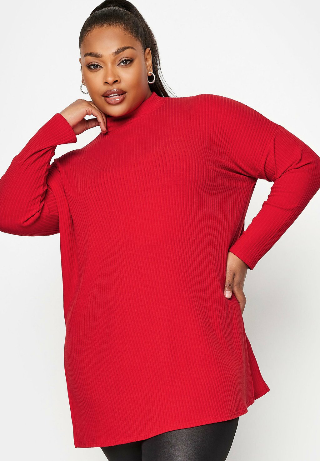 Вязаный свитер Yours Clothing, цвет red