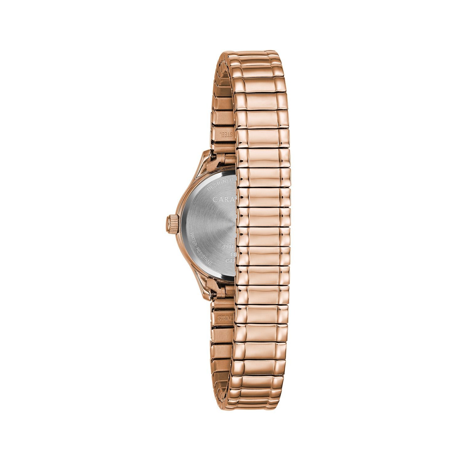 

Женские расширенные часы оттенка розового золота — 44L254 Caravelle by Bulova