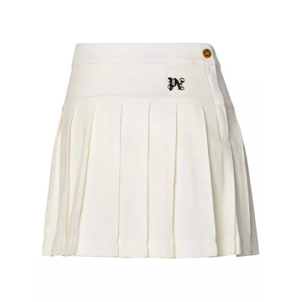 

Юбка cotton miniskirt Palm Angels, белый