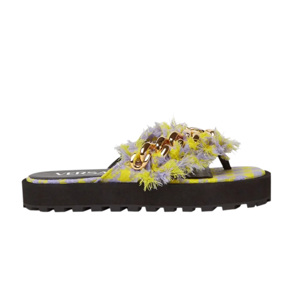

Сандалии Versace с цепочкой, желтый