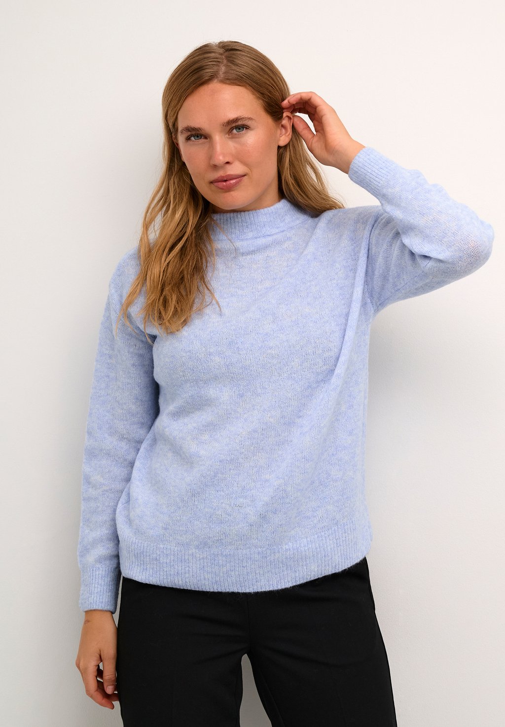 Вязаный свитер Kaffe, вереск синий вереск зильбершмельц